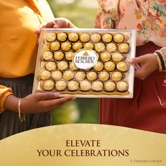 Ferrero Rocher Gourmet Hazelnut Milk Chocolate 16 Count (7 oz) (Pack of 1)
