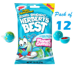 Herbert’s Best Planet Gummi Candy 2.6 oz Bag, (Pack of 12)