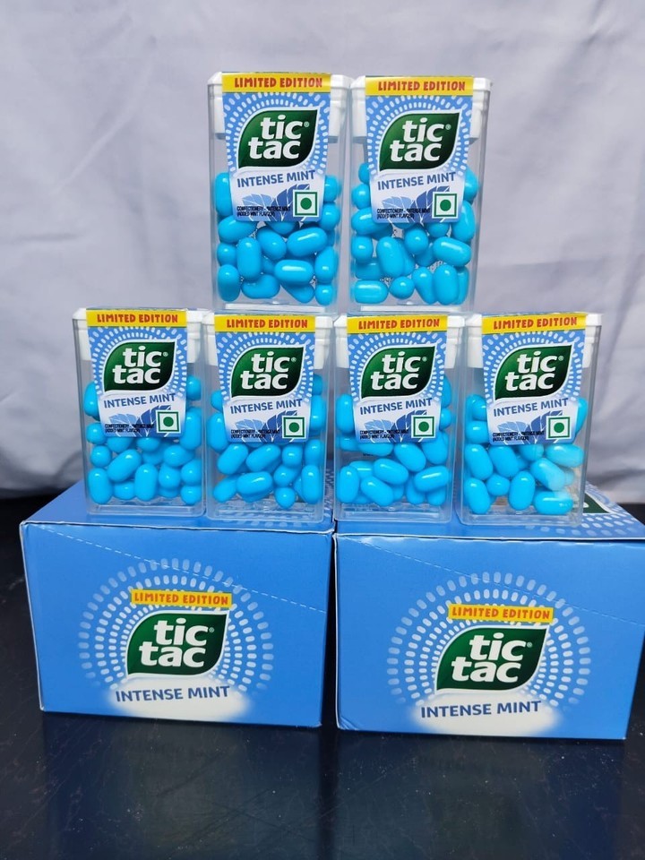 New Limited Edition Tic Tac Intense Mint flavoured mint [Pack of 24] 13g INDIA