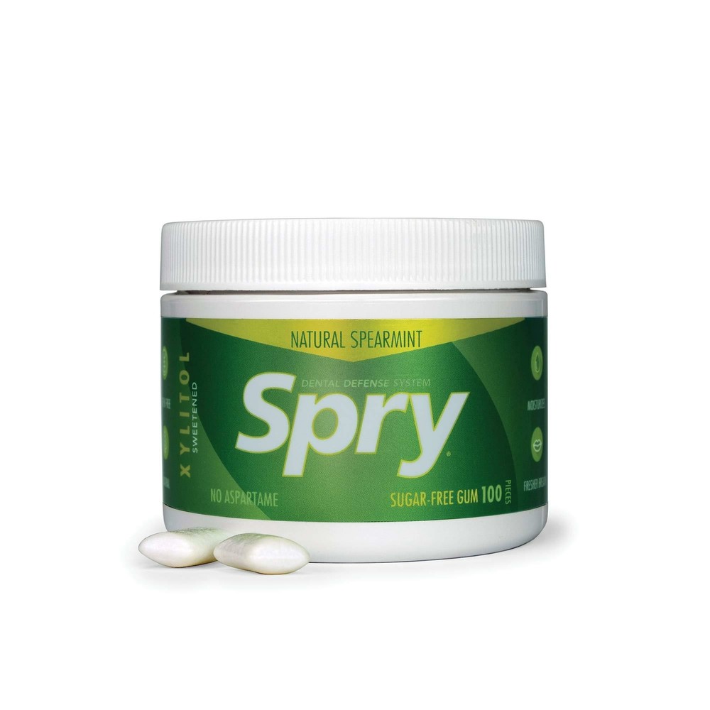Spry Fresh Natural Peppermint Xylitol Gum 100 count Standard Packaging