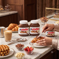 2 Orders Nutella Hazelnut Spread with Cocoa, 33.5 oz, 2-count Each Order