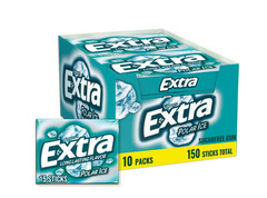 Extra (Polar Ice) Bubble Gum Sugarfree, 35-Stick Pack – 6 Pack