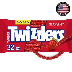 Bulk Strawberry Licorice Twists – 32 oz Bag, Kosher & Low Fat Treat for All Ages