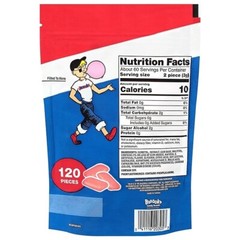 Bazooka Sugar-Free Bubble Gum Pellets Bag – 120 Count Bulk Gum, Original Flavor