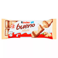 White chocolate 2 BAR PACK KINDER BUENO 39g Chocolate Multibuy