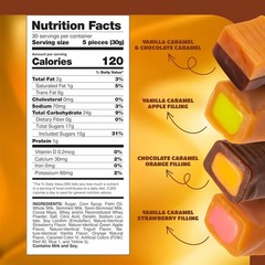 Caramel Candy Mix, Filled Caramels Individually Wrapped – 2 Lb Pack | Vanilla…