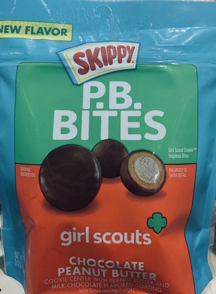 Skippy PB Bites Girl Scouts chocolate peanut butter 5.5 oz Bag