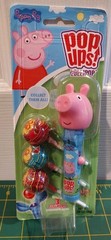 Peppa Pig Pop Ups Lollipop – 3 Lollipops Chupa Chups Candy Blue Dispenser New