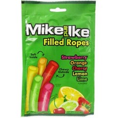 3x Mike & Ike Filled Ropes Licorice Candy Snack Treats Sweet New Lot 3oz