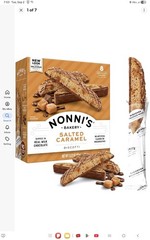 Nonni’s Salted Caramel Biscotti Italian Cookies – Individually…