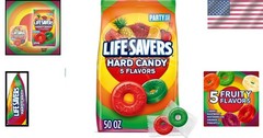 5 Flavors Hard Candy Bag 50 oz Mix Fruit Party Size Summer Road Trip
