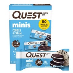 Quest Nutrition Mini Cookies & Cream Protein 14 Count (Pack of 1), brown