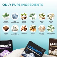 Larineco Remineralizing Gum with Nano Hydroxyapatite & Xylitol – Sugar-Free Xyli