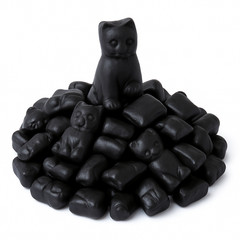 LICORICE CATS ~ chewy black licorice ~ 5LB – 80OZ ~ BEST PRICE