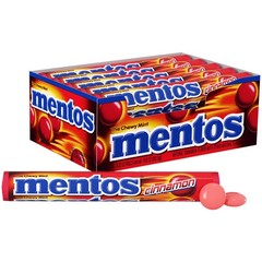 Mentos Chewy Mint Candy Roll, Cinnamon Flavor, 14 Pieces – 15 Count Party Pack