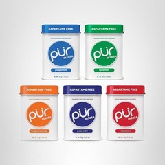PUR Mints | Aspartame Free | Made with 30 Count (Pack of 5), Variety