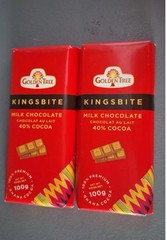 2 X 100g Ghana Milk Chocolate Kingsbite – 40% Cocoa- 48 HR FLASH SALE !!!!!!