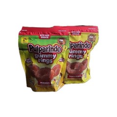 2 De La Rosa Pulparindo Gummy Ring Tamarind & Mango 9-oz Each Mexican Candy