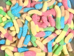 Sour Neon Mini Gummy Worm Candy 8oz 1LB 2LB 3LB 4LB 4.5LB Bag Fresh Worms