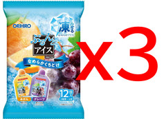Orihiro Purunto Ice Cola, Mandarin & Grape 12pcs × 3 or 6 – Shelf-Stable Frozen