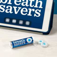 Breath Savers Peppermint Sugar Free Breath Mints Rolls 0.75 Oz 8 Count