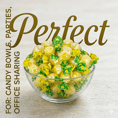 Italian Citrus Lemon Hard Candies and Sparkling Fizz Center, Natural Fruit Candi