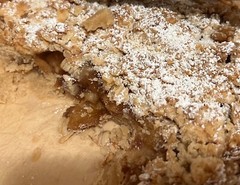 Apple crumble pie natural ingredient homemade Christmas dessert