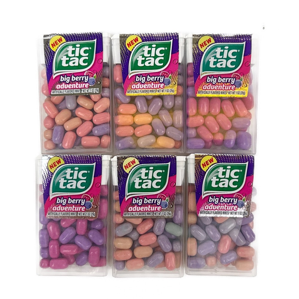Tic Tac Mints BIG BERRY ADVENTURE Flavored Candy 6 pk – Collectible EXP 2022