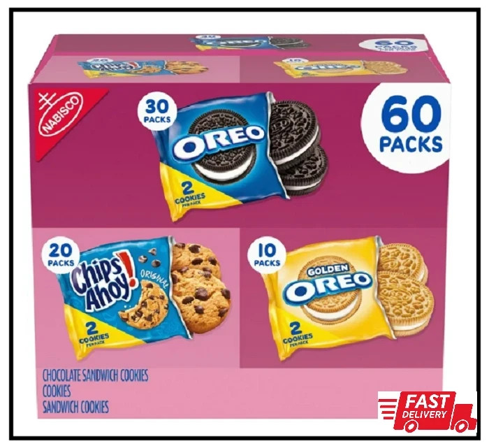 Nabisco Sweet Treats Cookie Variety Pack OREO & CHIPS AHOY (60 pk.) LOWEST PRICE