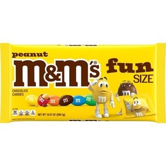 M&M’s Peanut Milk Chocolate Fun Size Candy 10.57 oz Sharing Party Bag