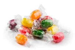 Assorted Fruit Flavored Barrels, Individually Wrapped Bulk Hard Candy (2 Pounds)