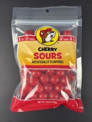Buc-ee’s Cherry Sours Red Candy in a Resealable Bag, 12 Ounces