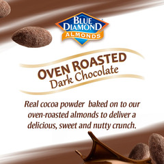 Blue Diamond Almonds, Oven Roasted Cocoa Almonds, Dark Chocolate 25 Oz. 2 Pack