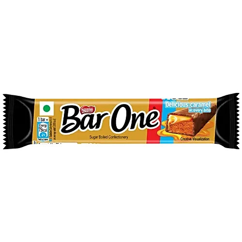 Nestle Bar One Chocolate – Nougat & Caramel Filled, 20 g Pouch + select