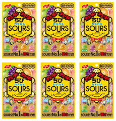 Japan Sour Gummies Nobel Confectionery Kachikachi Chibi Kamekame Sours 70g×6bags