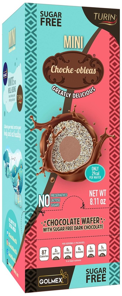 Chocke-Obleas Amaranth Wafer filled with Sugar 8.11 Ounce (Pack of 10), brown