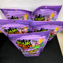 5 Bags 8.37oz Bag SOUR PATCH KIDS Glow Ups Candy Soft Chewy Blue Raspberry+