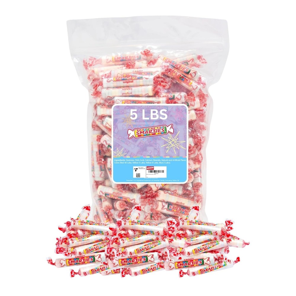 Smarties Candy Bulk Rolls Original Flavor – Gluten & Vegan Free – Classic…