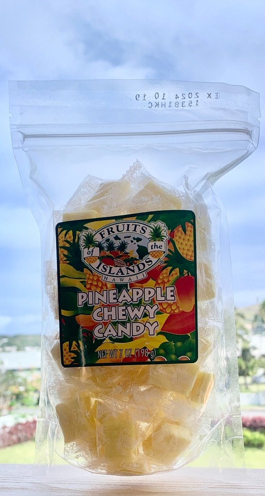 HAWAII Fruits of the Islands – PINEAPPLE Chewy Candy 7oz