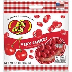 6x Jelly Belly Very Cherry Bulk Candy Sweet Treats New Sealed Lot 3.5oz