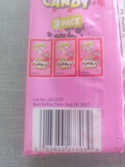 WARHEADS SOUR POPPING HARD CANDY New Flavor “Passion Berry Burst” 9- 3 Packs
