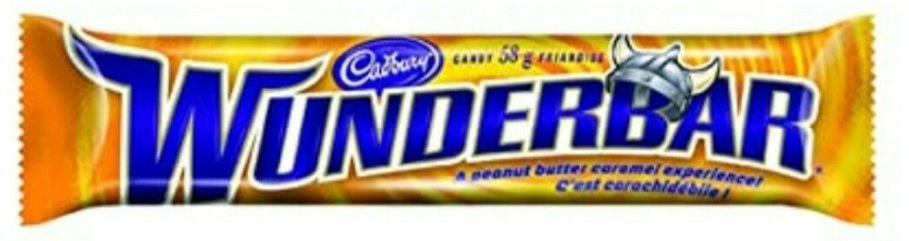12 x WUNDERBAR Chocolate Candy bar by Cadbury from CANADA 58g each