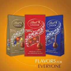 Gourmet LINDOR Caramel Chocolate Truffles, 25.4 oz. Luxurious Treat, 60 Count