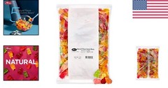 5lbs of World’s Best Natural Gummi Bears – Delicious & Allergy-Friendly Treats