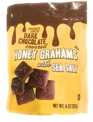 Trader Joe’s Dark Chocolate covered Honey Grahams with 8 Ounce (Pack of 1)