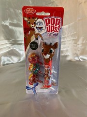 Rudolph Pop Ups! Lollipop Filled With Chupa Chups by Flix Candy, NEW/SEALED