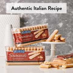 DeLallo Savoiardi Lady Fingers, 7.06 oz., For Tiramisu, Baked In Italy (15-Pack)