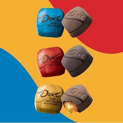 DOVE PROMISES Milk, Dark and Milk & Caramel Assorted Chocolate Candy, 136 Ct Bul