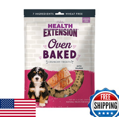 Health Extension Oven-Baked Dog Treats Salmon Recipe Gluten Wheat-Free Superfood