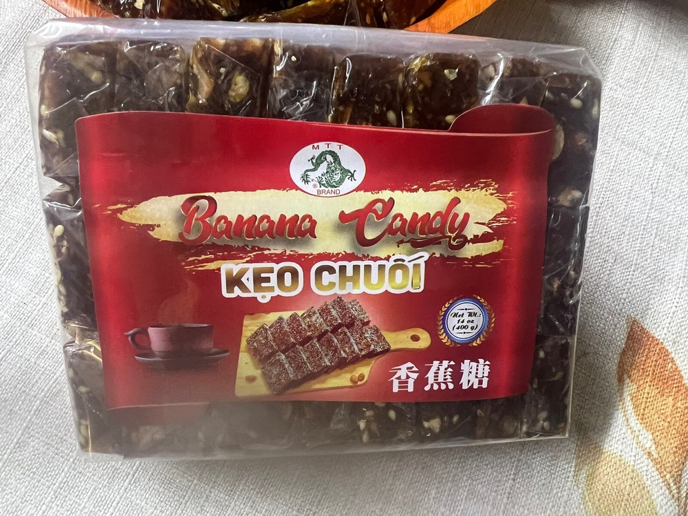 Vietnamese Banana Candy Keo Chuoi 14oz(400gram) — Product of Vietnam